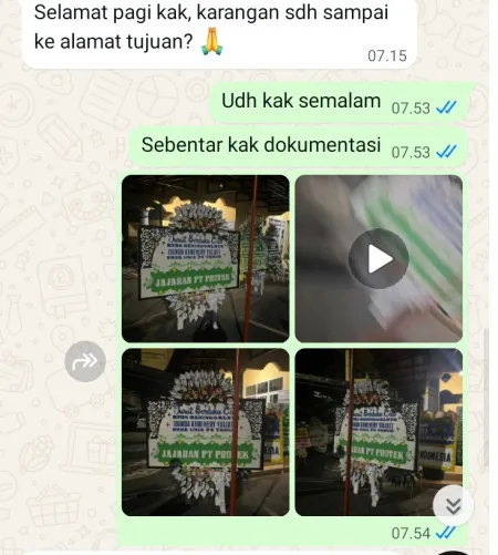 Pengiriman Papan Bunga Selamat Pasar Induk Kramat Jati