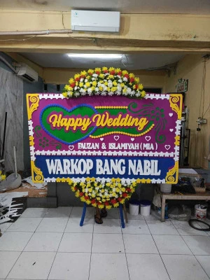 Papan Bunga di Pasar Induk Kramat Jati