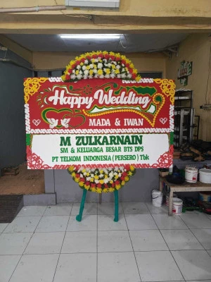 Papan Bunga di Pasar Induk Kramat Jati