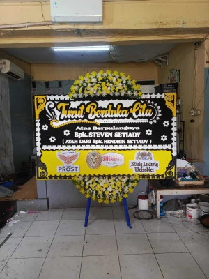 Papan Bunga di Pasar Induk Kramat Jati