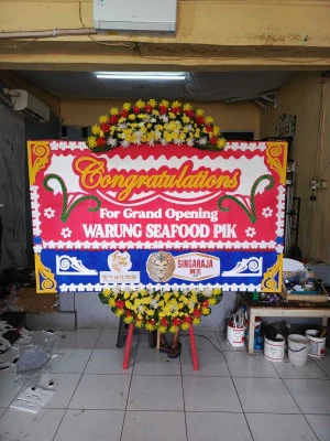 Papan Bunga di Pasar Induk Kramat Jati