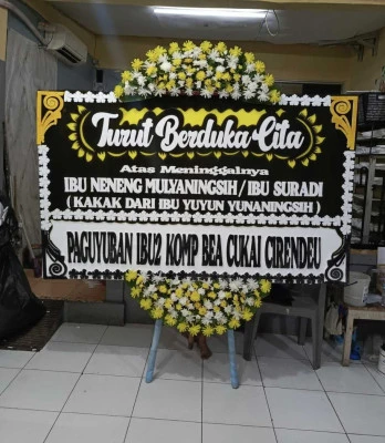 Papan Bunga di Pasar Induk Kramat Jati